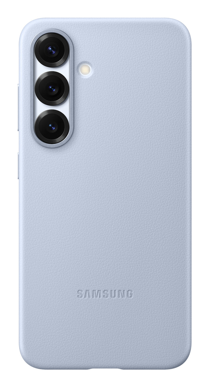 Samsung Backcover – für Galaxy S25 – hellblau – Kunstleder