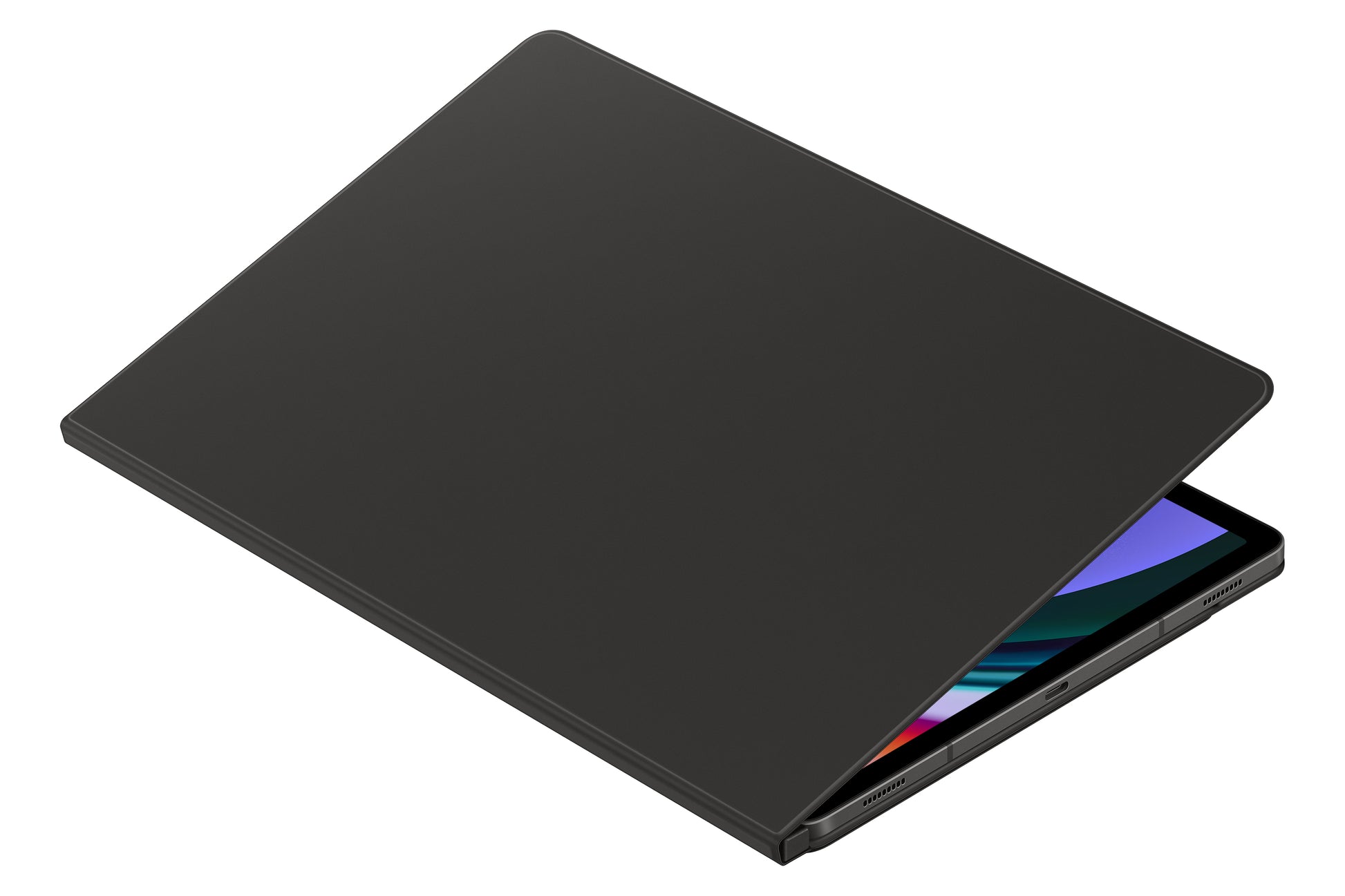 Samsung Smart Book Cover Tab S9 FE+ Notebook-Schutzhülle – für Galaxy Tab S9+, 12,4", Stoßschutz, Schwarz