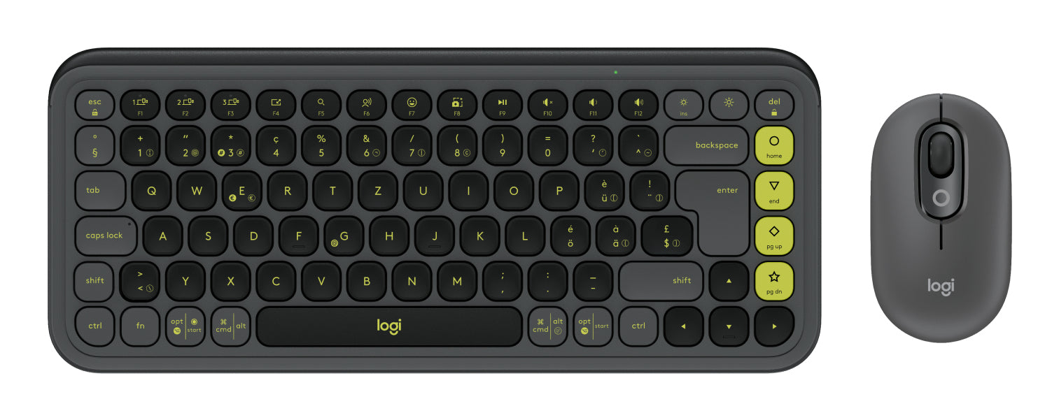 Logitech POP ICON – Tastatur, CH-Layout (DE-CH), Grau