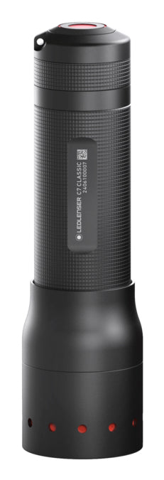 Ledlenser Taschenlampe C7 Classic – 450 lm, 300 m, IP54, Batteriebetrieb 4× AAA – Schwarz