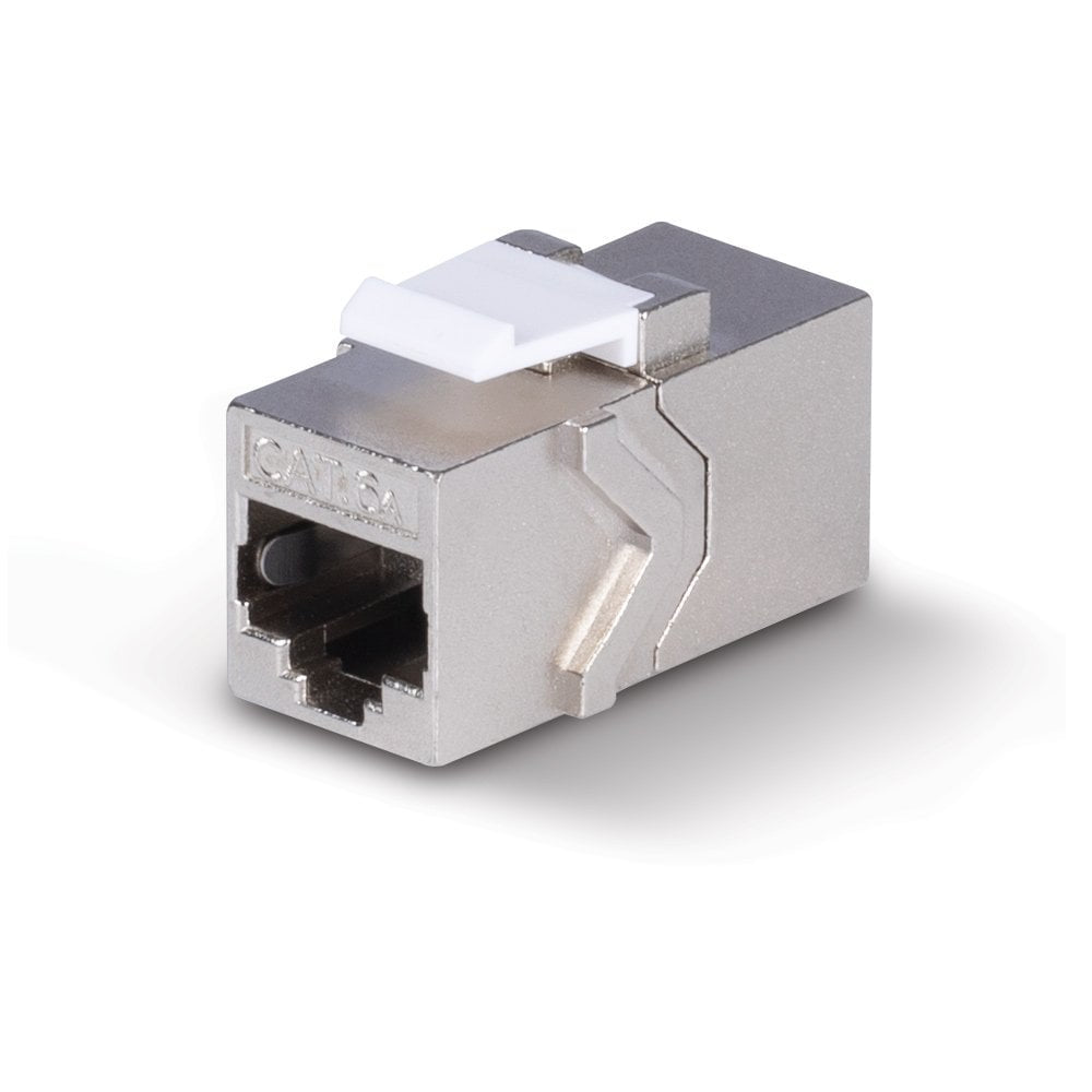 Lindy 60188 Keystone-Modul – RJ-45 zu RJ-45, Cat6a, 500 MHz, Nickel/Gold-Kontakte, Zinkgehäuse