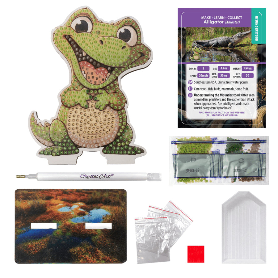 CRAFT Buddy Bastelset – Alligator – 11 cm – Sperrholz – ab 6 Jahren