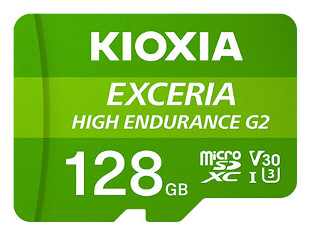 Kioxia Exceria EXC HIGH END G2 microSDXC 128 GB – UHS-I, Klasse 10, U3, V30, A1, 100/50 MB/s, inkl. SD-Adapter
