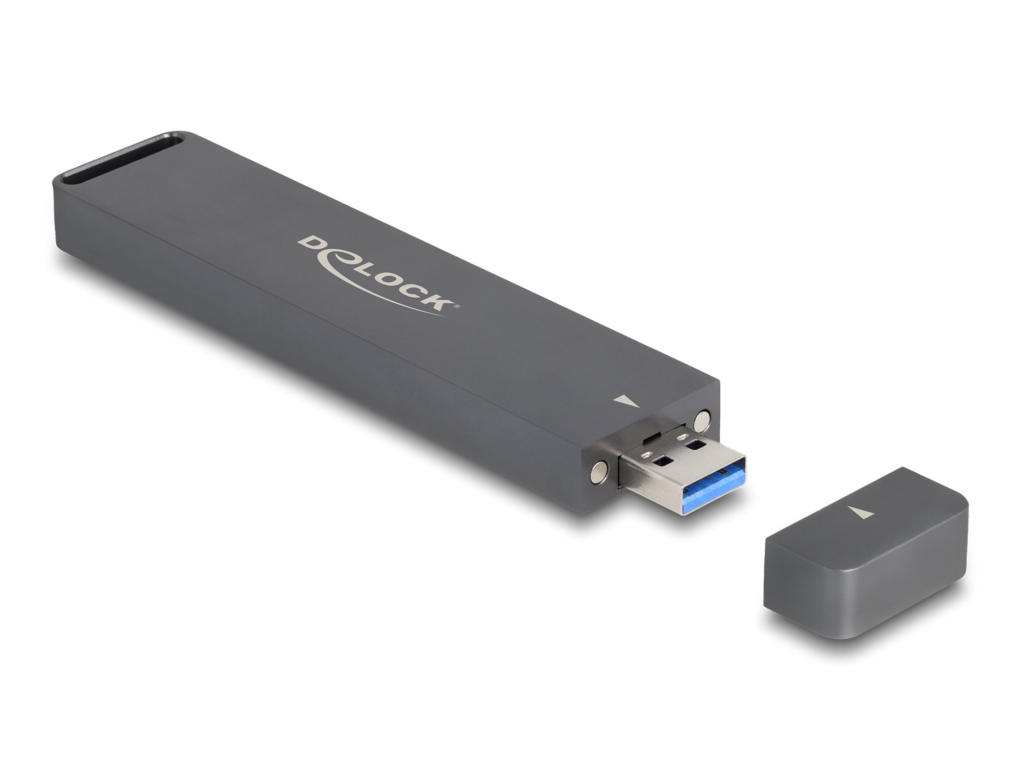 DeLOCK M.2 NVMe SSD-Gehäuse – 1-Bay SSD-Gehäuse – USB 3.2 Gen 2 10 Gbit/s, für M.2 NVMe SSD