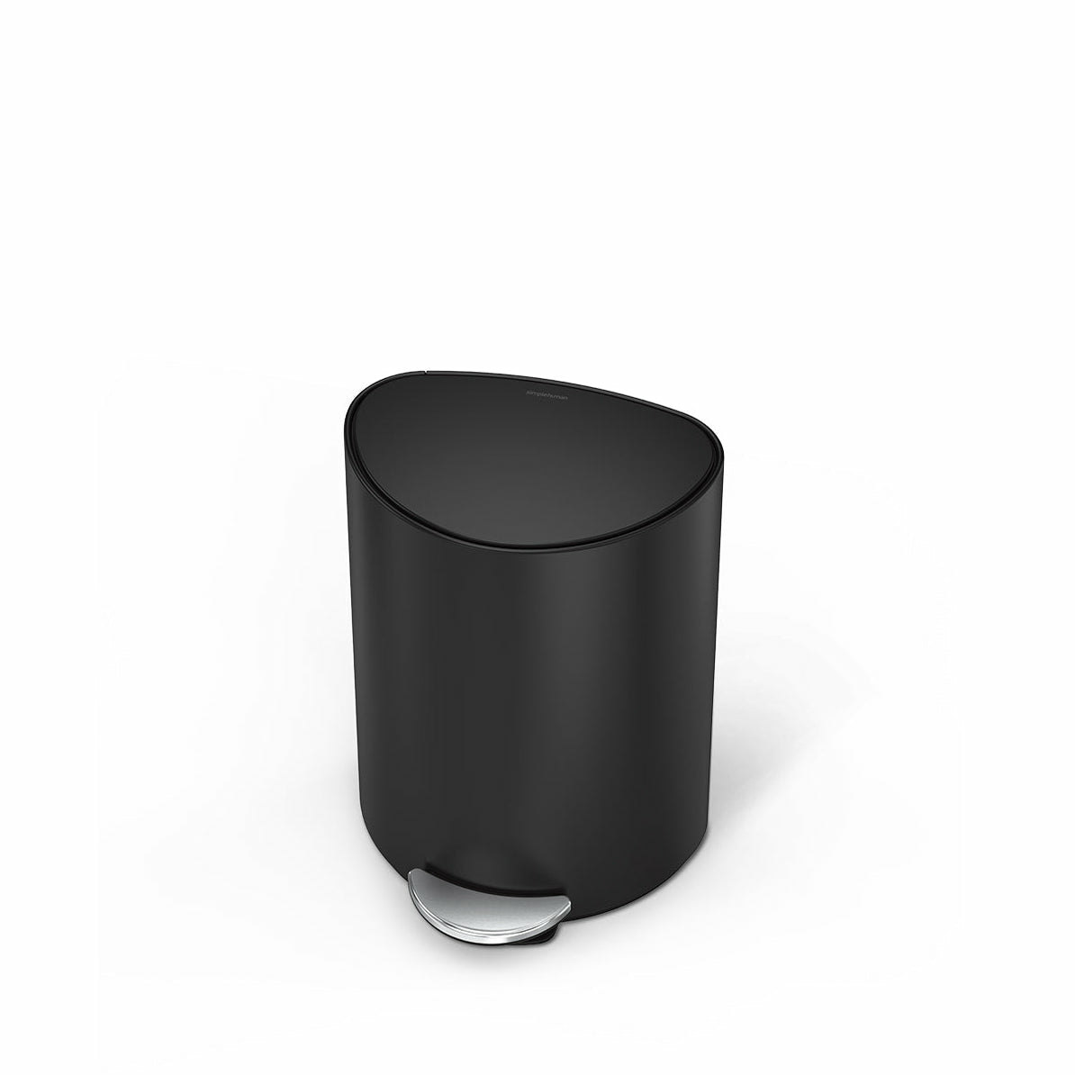 simplehuman Papierkorb – 6 l – Edelstahl – B × H × T 280 × 370 × 200 mm