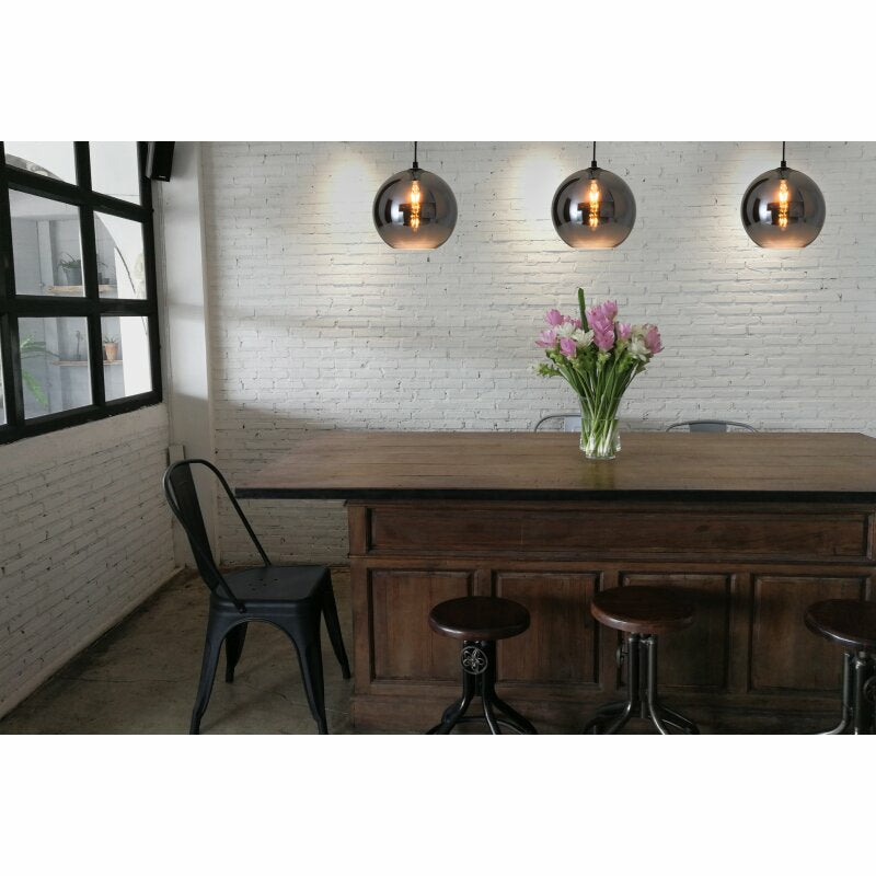 Näve Pendelleuchte Vaso – Ø 25 × 125 cm, 40 W, schwarz/anthrazit, E27