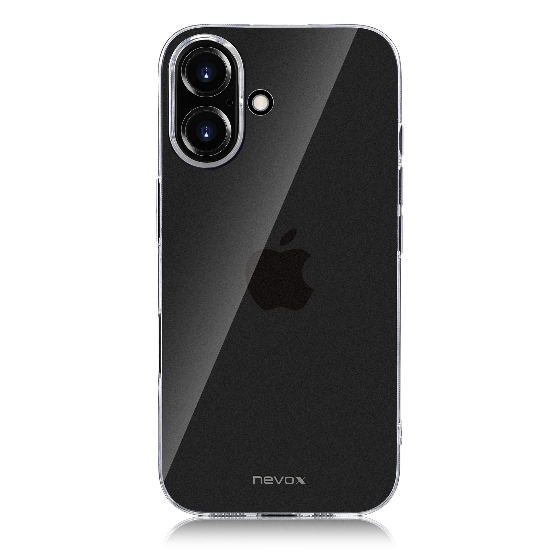 nevox StyleShell Flex Backcover – für Apple iPhone 16, TPU, Transparent