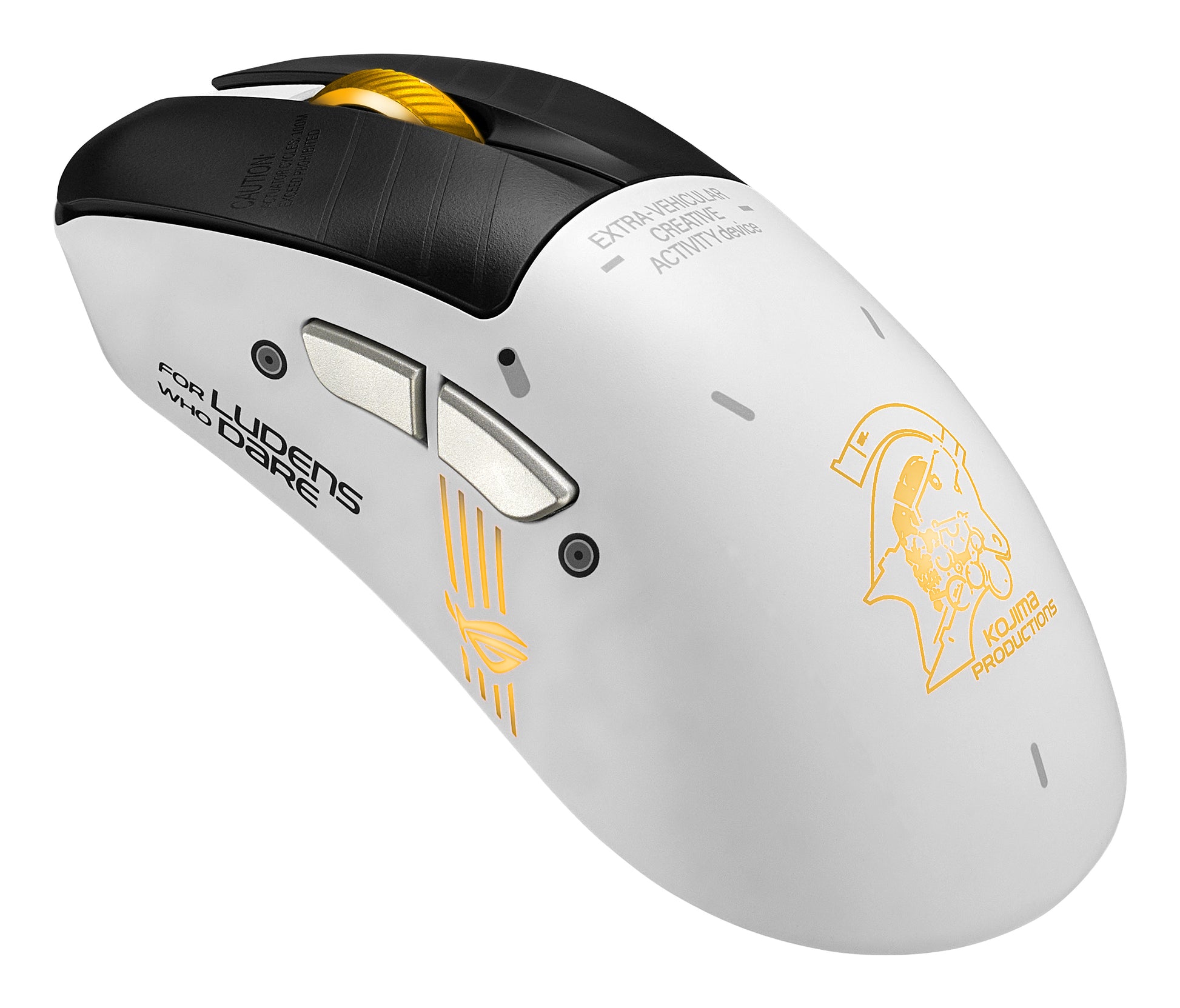 ASUS ROG Keris II Origin – Gaming-Maus – Kabellos (Bluetooth/2,4 GHz), 42000 DPI, RGB-Beleuchtung, rechts