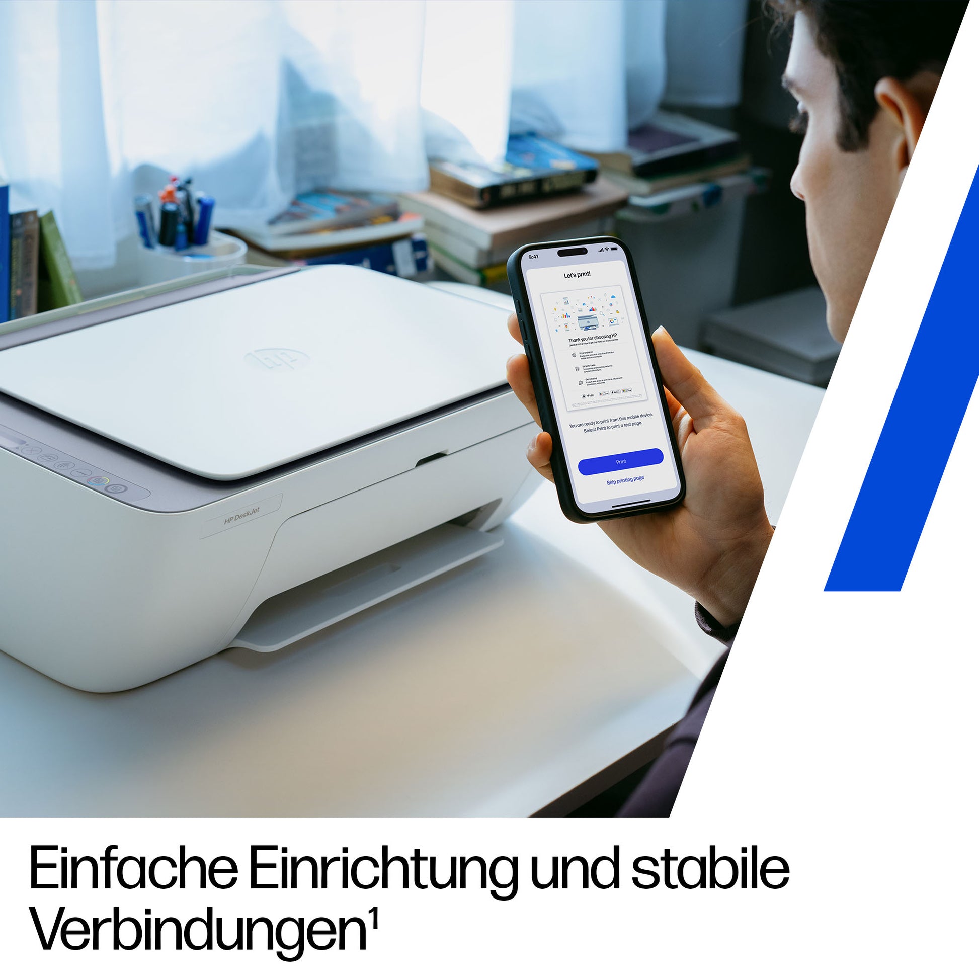 HP DeskJet 2922 All-in-One – Farbtintenstrahl-Multifunktionsdrucker, A4, 3-in-1, Duplex, WLAN, AirPrint