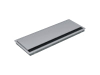 Bachmann CONI COVER Einbaurahmen, 387×149×24 mm, Edelstahl – Silbergrau