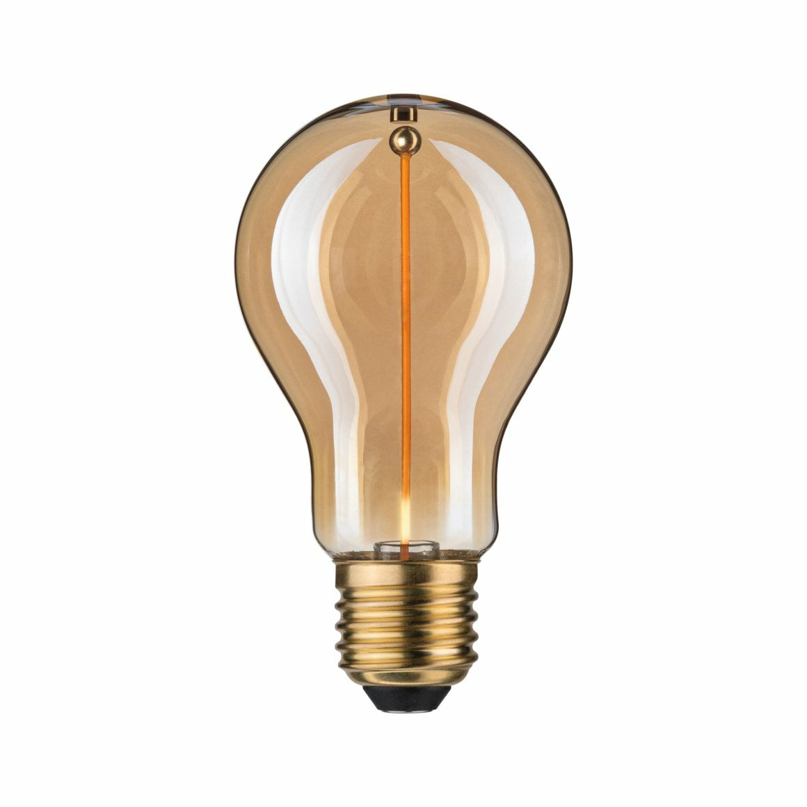Paulmann LED-Leuchtmittel E27 Birnenform – Warmweiss 1800 K, 90 lm, 2,2 W – 1 Stk., Gold/Glas