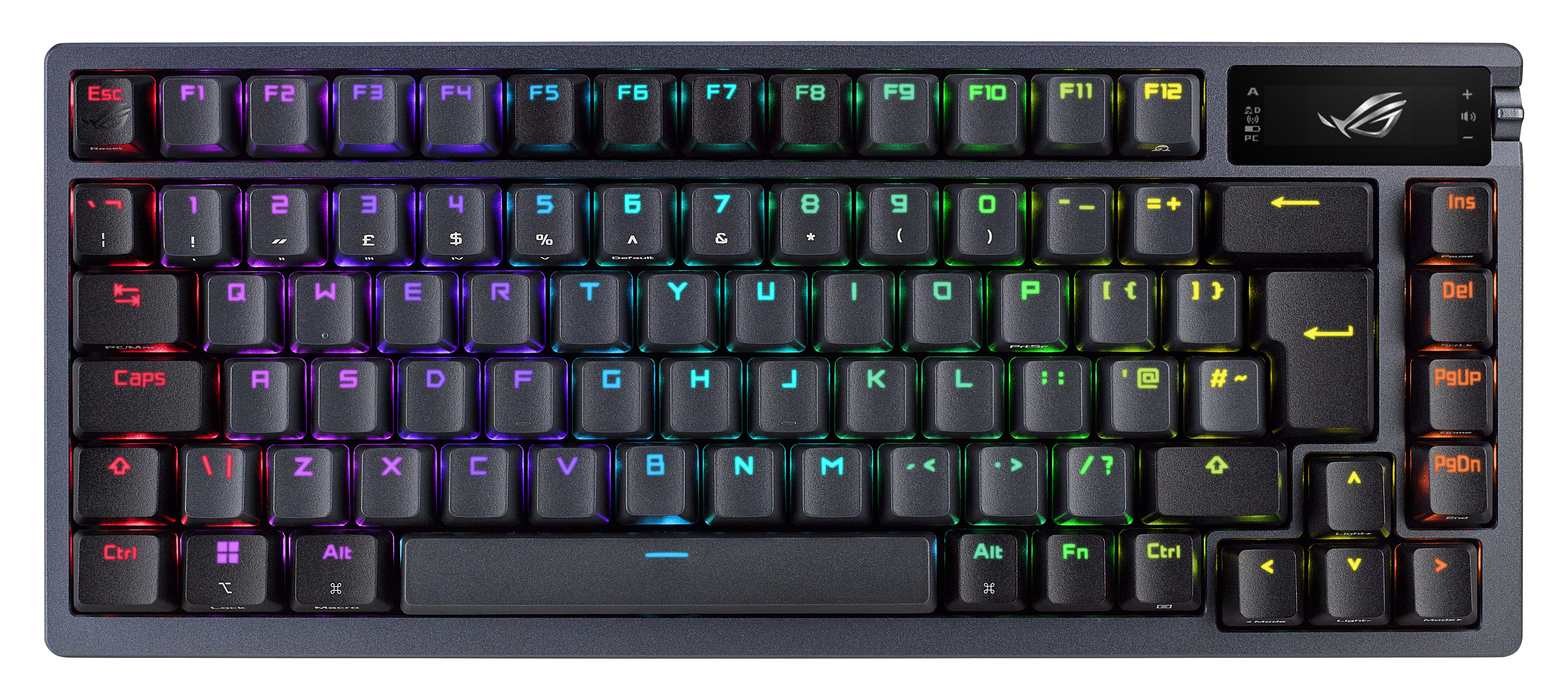 ASUS ROG Azoth – Gaming-Tastatur 75% – Mechanisch, RGB – Bluetooth & 2,4 GHz USB-A – AZERTY (FR)