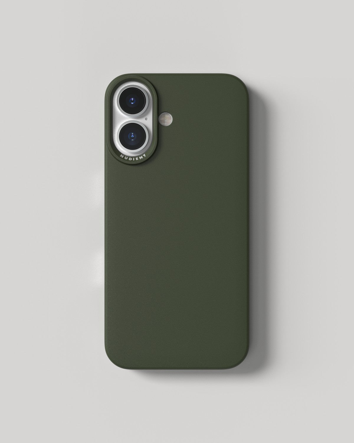 Nudient Thin Backcover – für Apple iPhone 16, MagSafe, Recycling-Kunststoff, Pine Green