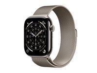 Apple Watch S11 – Smartwatch – 46 mm, LTE, OLED, 50 m, Natural Titanium, Milanese Loop S/M