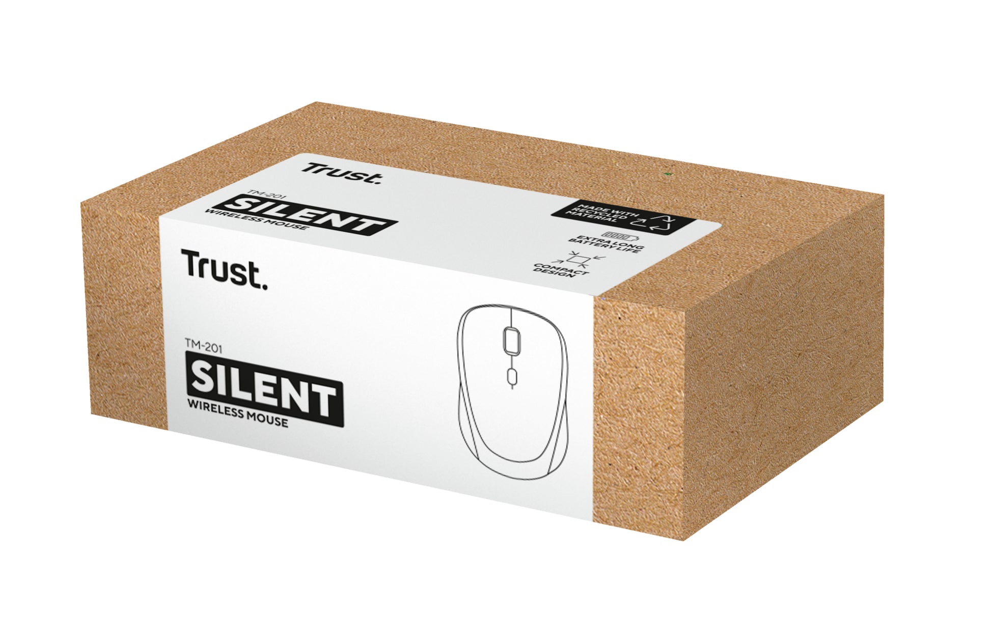 Trust TM-201 für Business – Maus – Kabellos (2,4 GHz), 1600 DPI, rechts