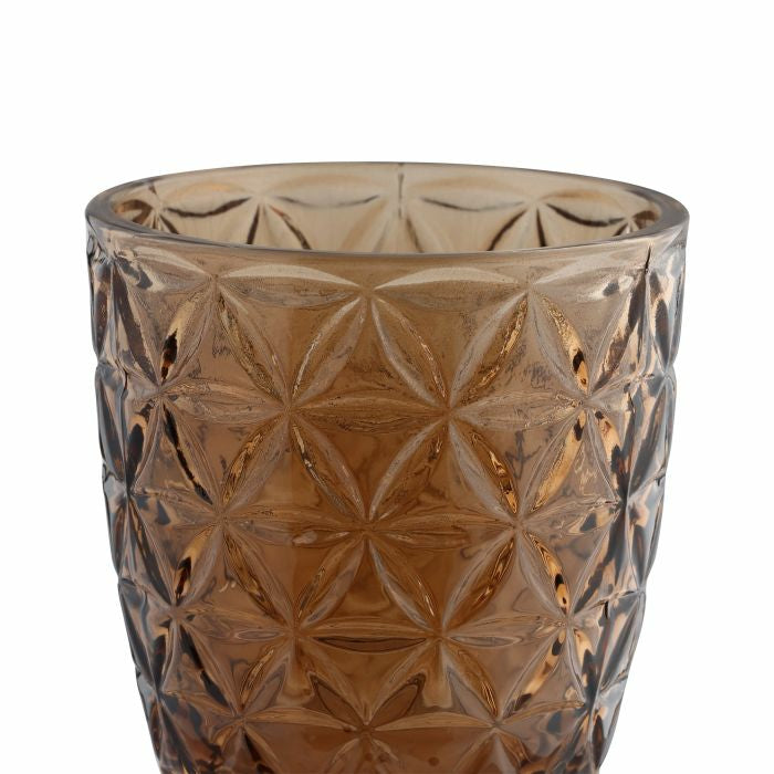 EGLO Bezamby Windlicht – Glas, braun – Ø 7,3 × 7,3 cm