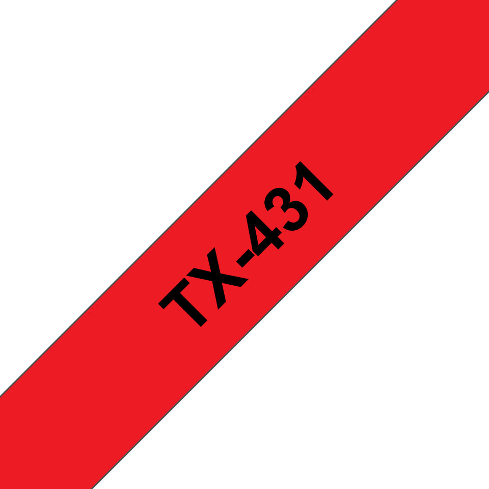 Brother Schriftband – 12 mm × 15 m, rot, schwarz