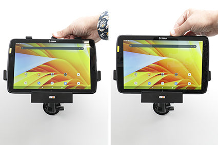 Brodit Tablet-Rahmen – für Zebra ET45 10, ET40 10 – VESA 75×75 – Schwarz