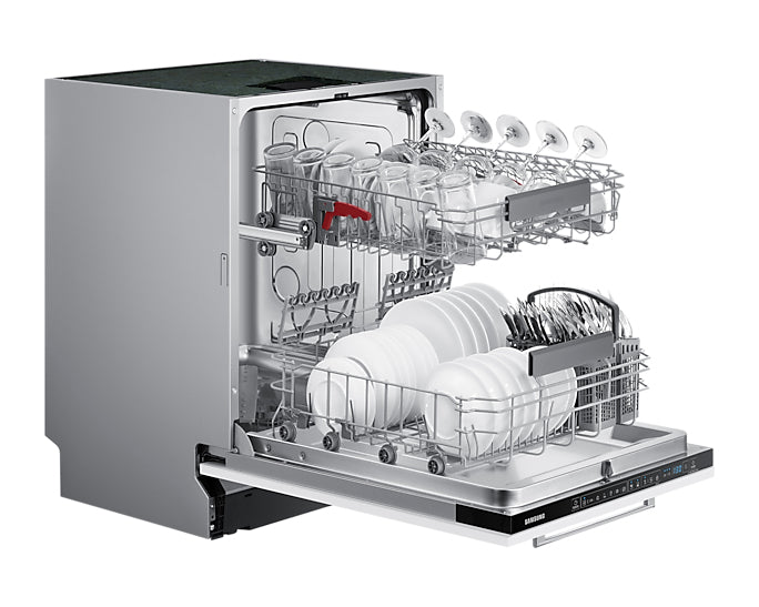 Samsung Einbau-Geschirrspüler DW60A6082BB/ET – 13 Massgedecke, 10,5 l pro Zyklus, 44 dB – Silber/Edelstahl