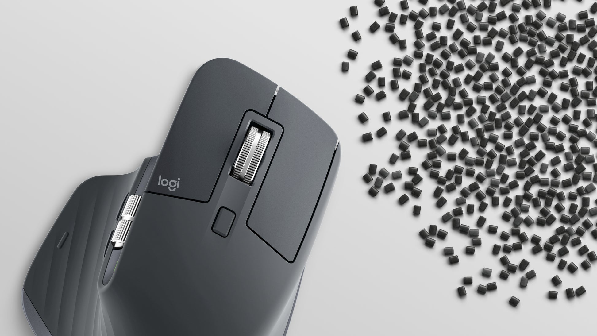 Logitech MX Master 3S Bluetooth Edition Maus – kabellos, USB-A, für Rechtshänder, grau/graphit
