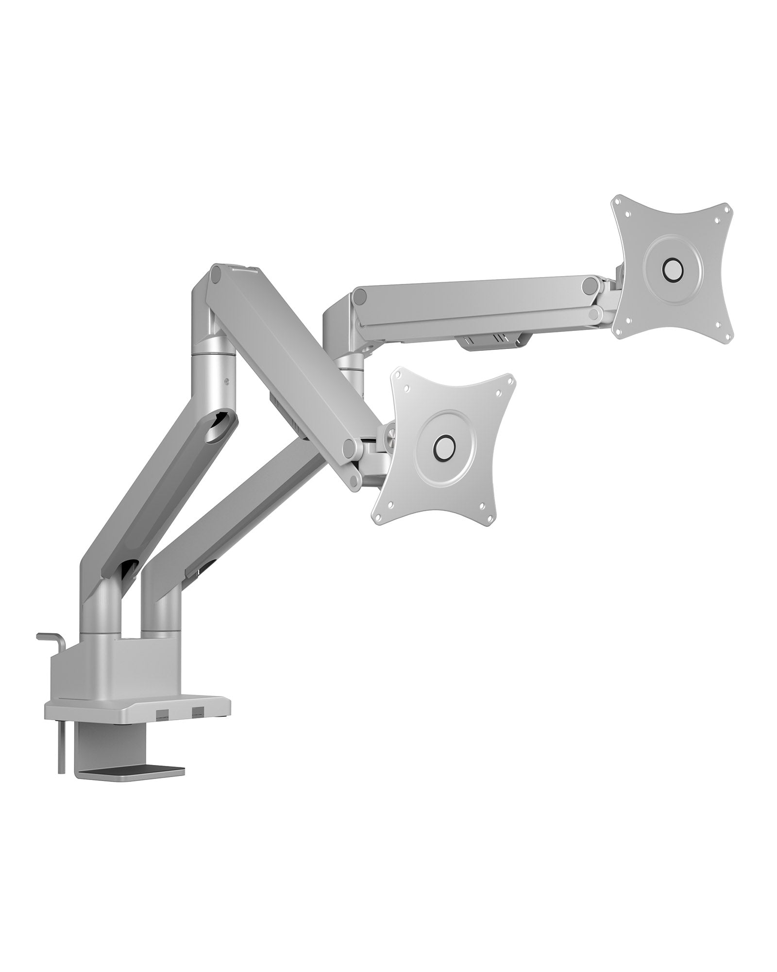 ICY BOX IB-MS524-T – Tischhalterung, Dual, Klemme/Durchführung, bis 32", VESA 75 × 75/100 × 100 mm, 9 kg