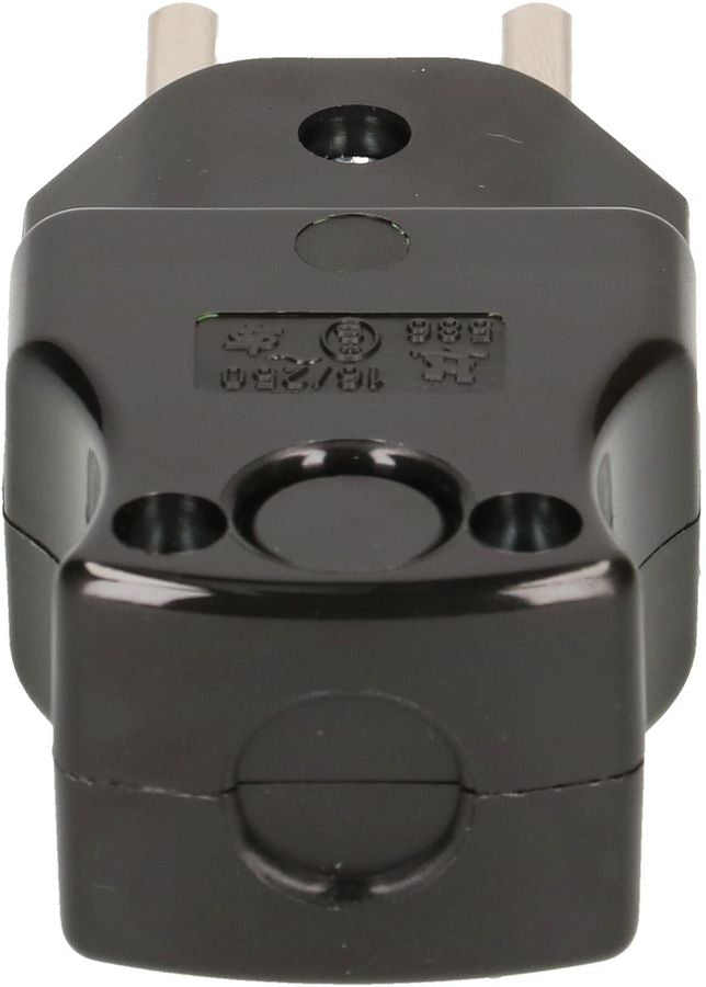 Max Hauri AG Max Hauri Montagestecker T23, 16 A 230 V, Schraubklemme, 36×77×24 mm – schwarz