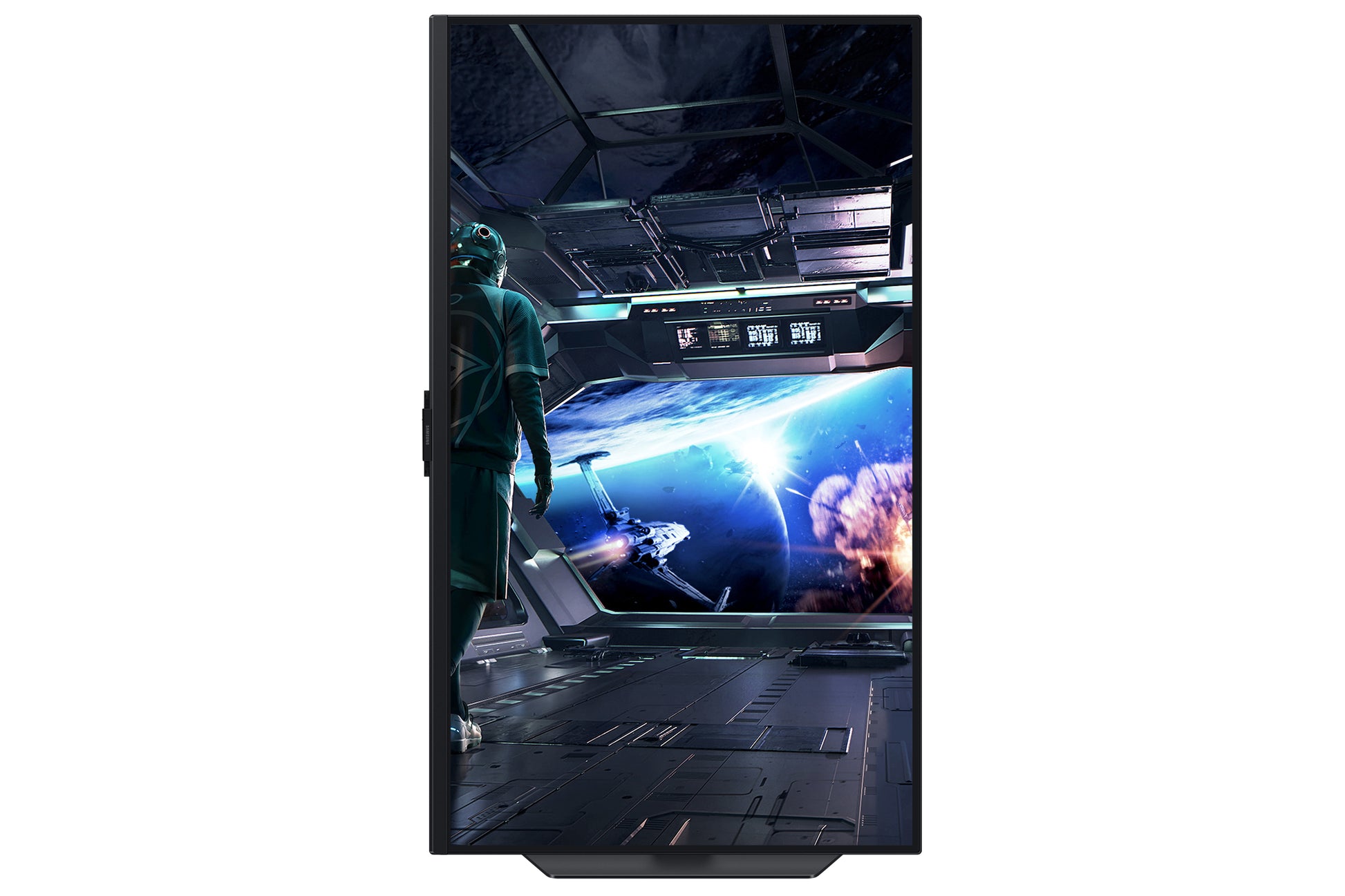 Samsung G70F – Monitor, 27", 3840 × 2160 (UHD 4K), IPS, 360 Hz, 350 cd/m², VESA 100 × 100, Schwarz