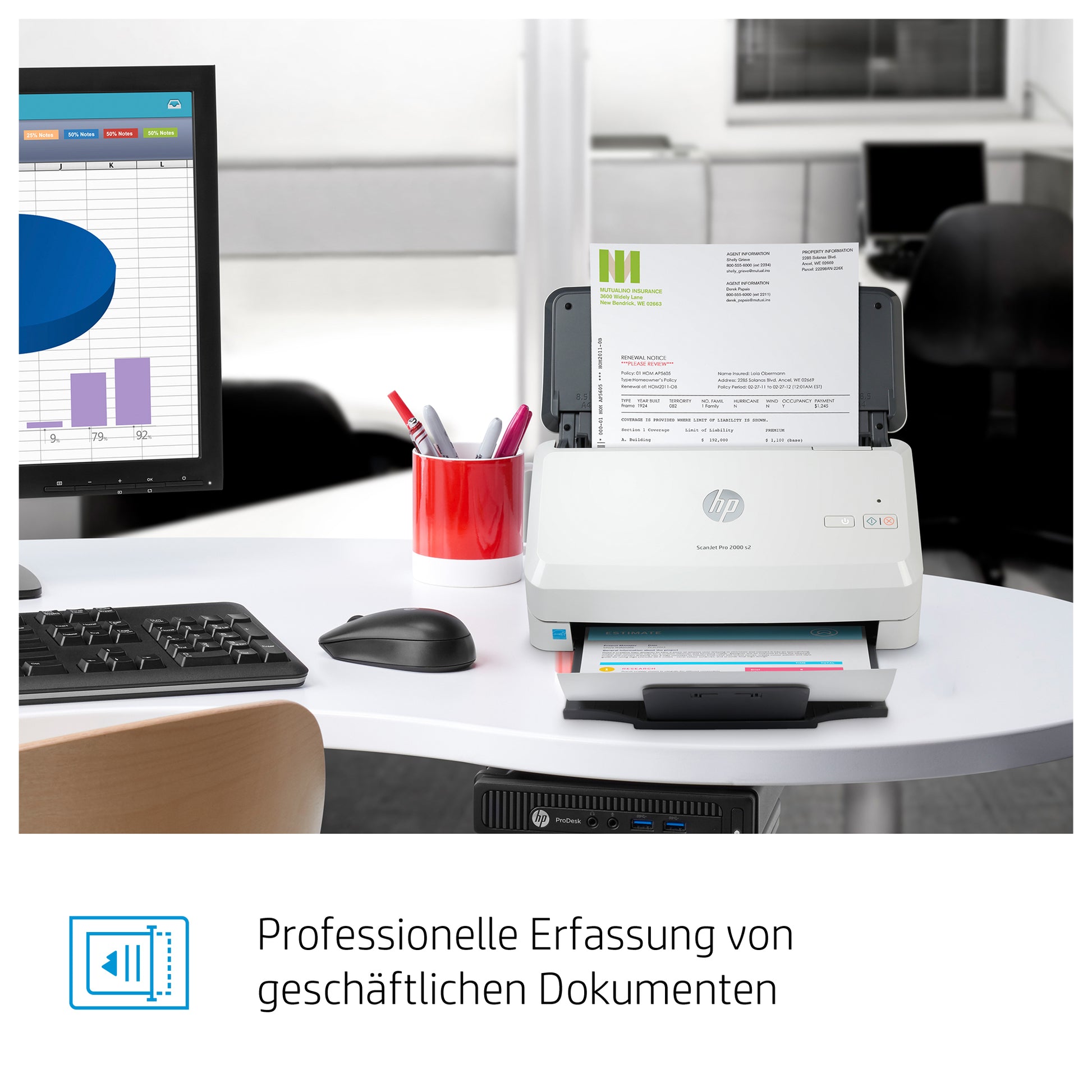 HP ScanJet Pro 2000 S2 – Dokumentenscanner
