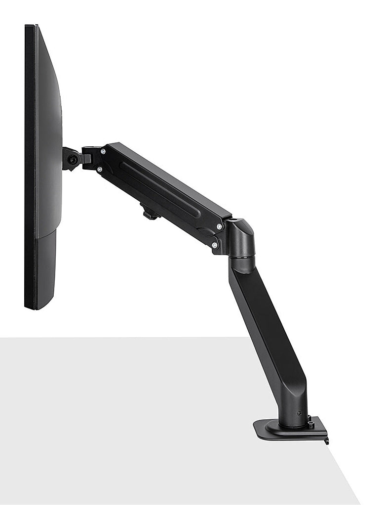 Lindy 40707 – Tischhalterung, bis 27", VESA 75 × 75/100 × 100 mm, 9 kg, neigbar, drehbar, Pivot, schwarz