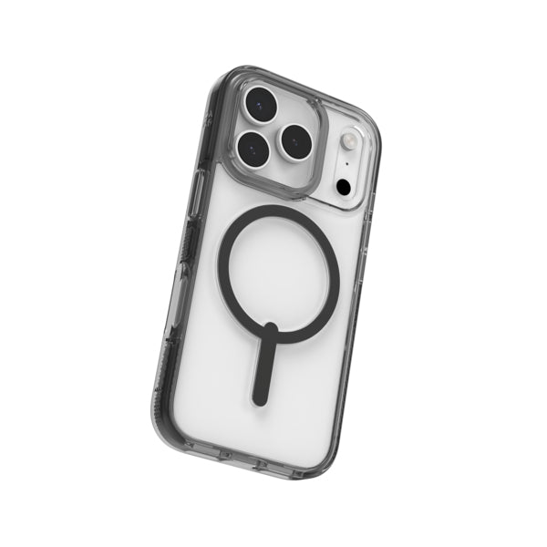ZAGG Santa Cruz Snap Backcover – für Apple iPhone 17 Pro, Graphen, Schwarz/Transparent, bis 4 m Sturzsicher