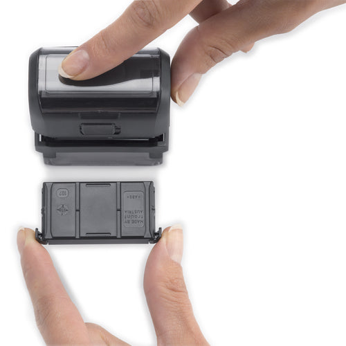 Trodat Motivstempel Printy 4911 TYPO – Motiv: Buchstaben, selbstfärbend, 37 × 13 mm