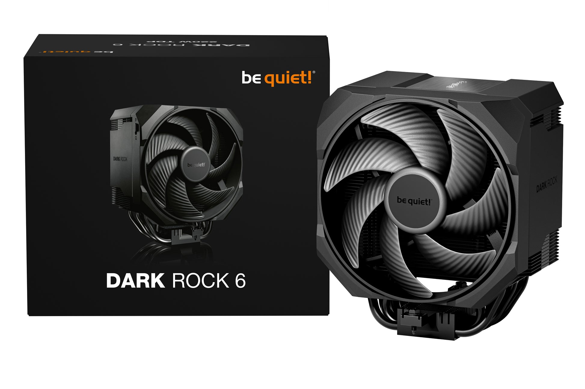 be quiet! be quiet Dark Rock 6 – CPU-Kühler – 135 mm Lüfter, 220 W TDP, für AM5, AM4, LGA 1700 und andere, Schwarz