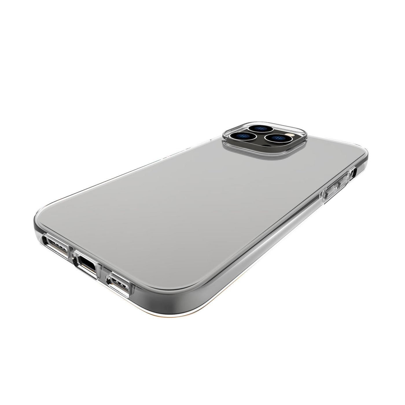 eSTUFF LONDON Backcover – für Apple iPhone 14 Pro Max, TPU, Transparent, kabelloses Laden