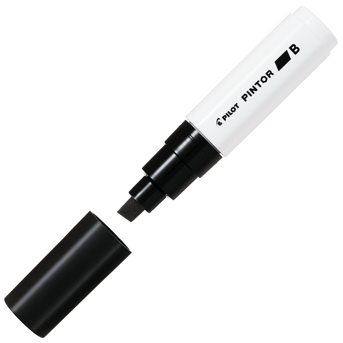 Pilot Pigment-Marker Pintor – Keilspitze 8 mm – Schwarz – Lichtbeständig