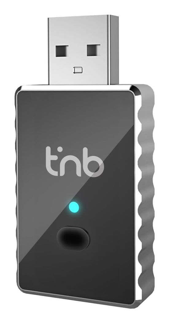 T'nB ADCARPLAY – Adapter – Wireless CarPlay & Android Auto – USB‑A, WLAN – für Android/iOS – Schwarz