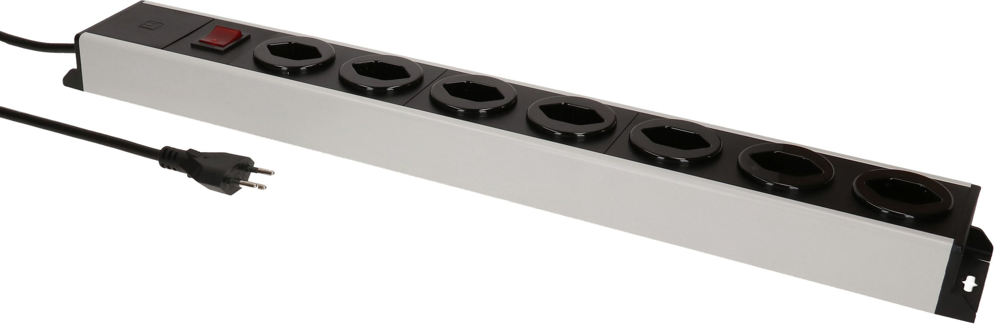Max Hauri AG Max Hauri POWER-LINE – Steckdosenleiste, 7× T13, mit Schalter, 1,5 m, Stecker T12