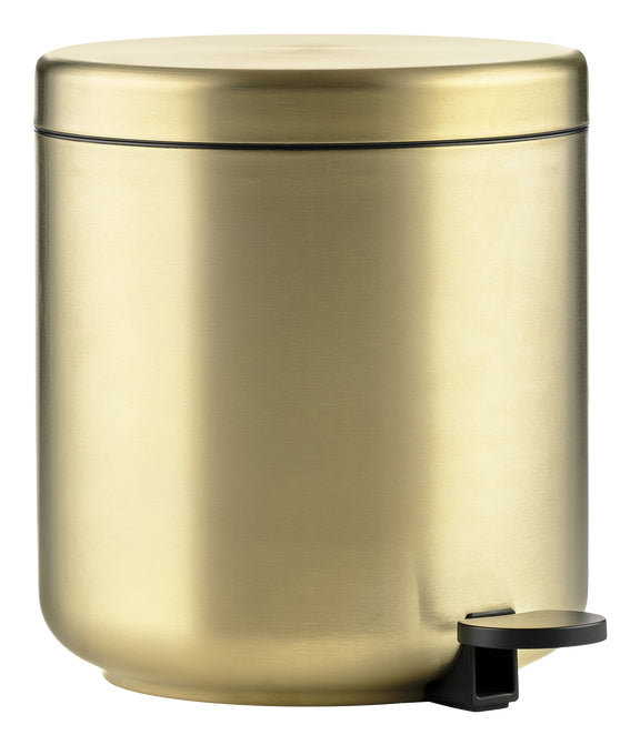 Zone Denmark Papierkorb – 4 l – Stahl, Gold – Ø 195 × H 220 mm