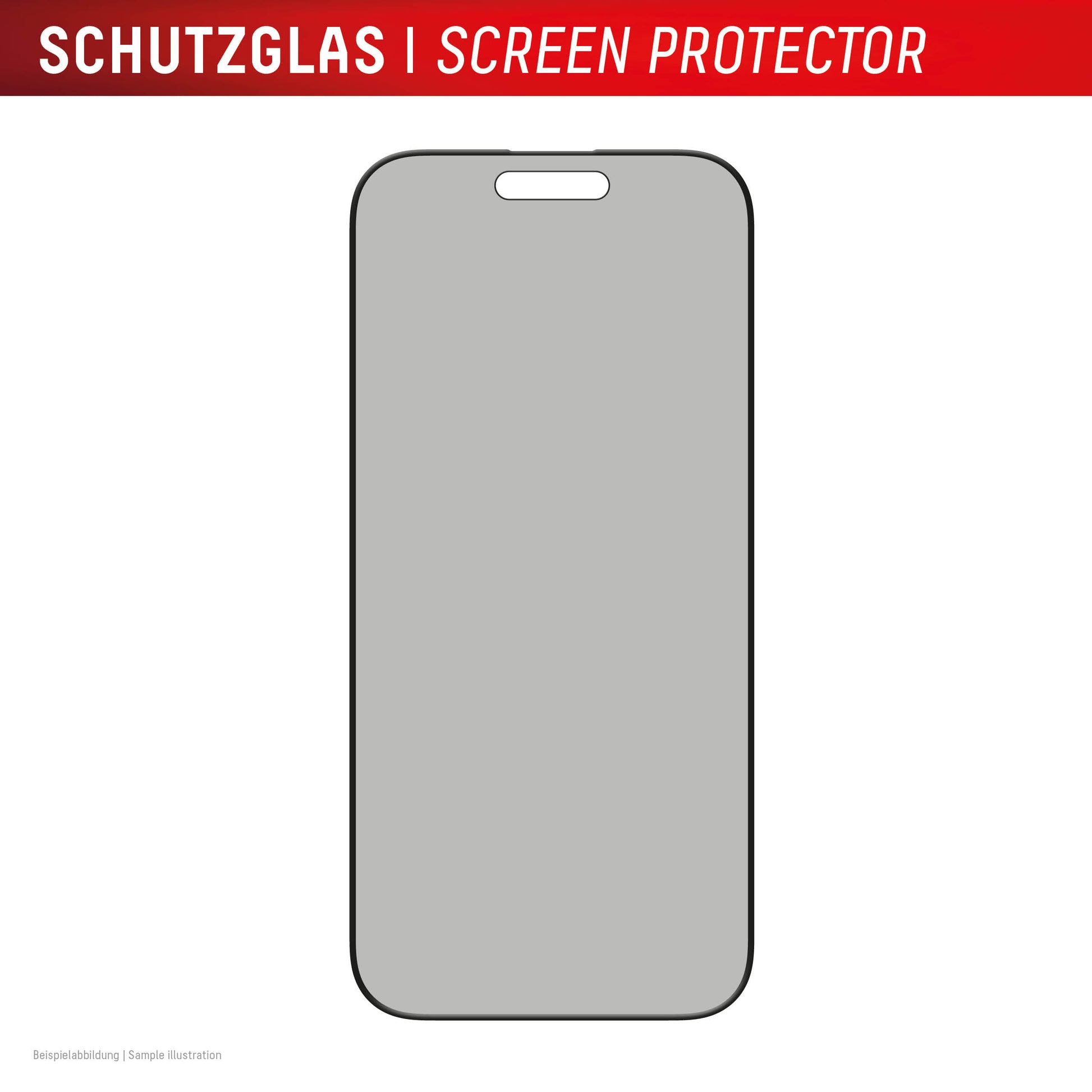 Displex Privacy-Filter (Panzerglas), Full Cover – für iPhone 16 Pro Max – mit Applikator
