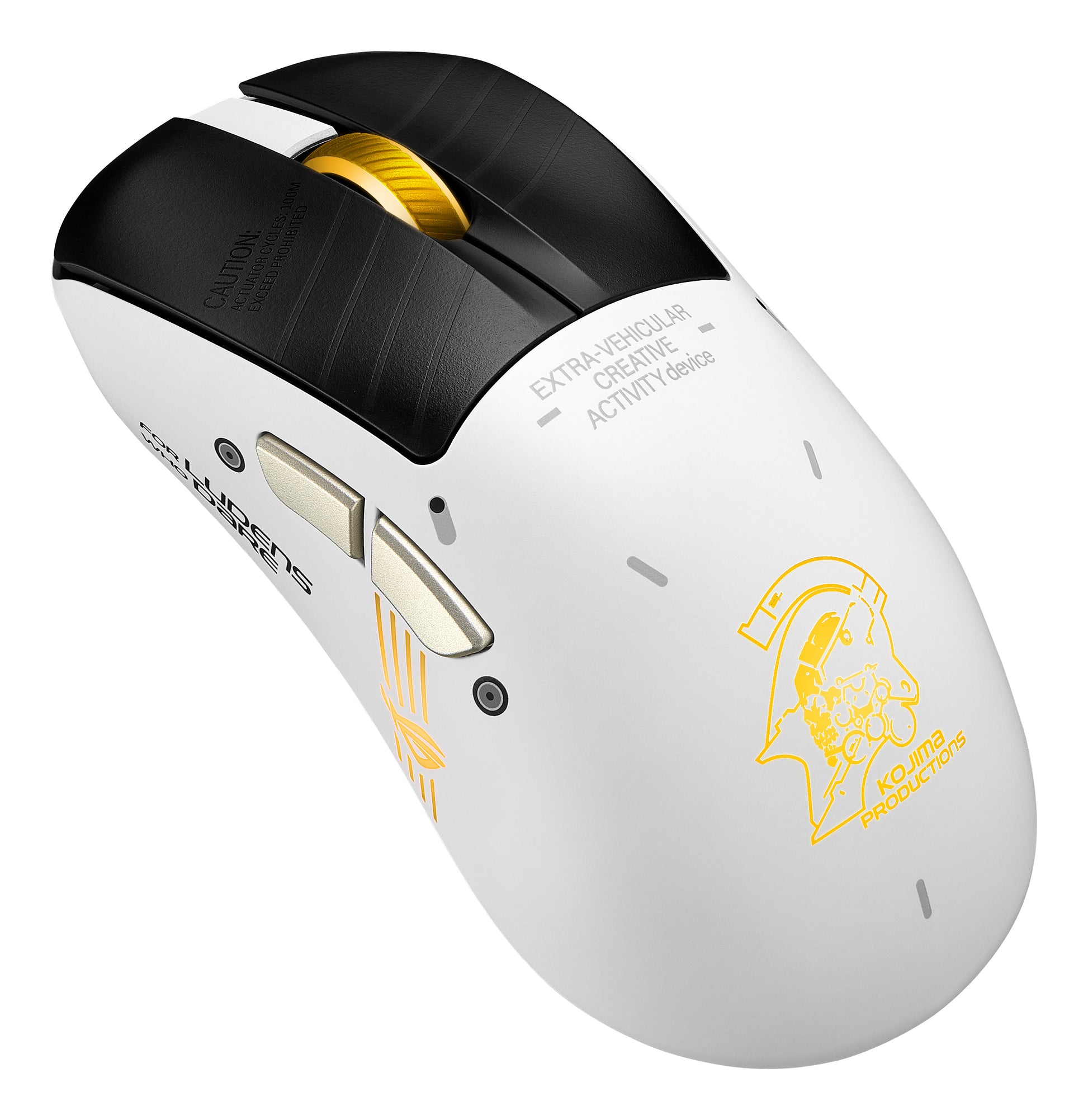 ASUS ROG Keris II Origin – Gaming-Maus – Kabellos (Bluetooth/2,4 GHz), 42000 DPI, RGB-Beleuchtung, rechts