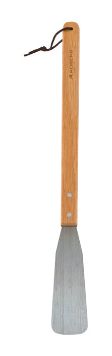 Robens Plancha-Spachtel 51 × 5 cm, Eiche/Edelstahl, Silber/Holz