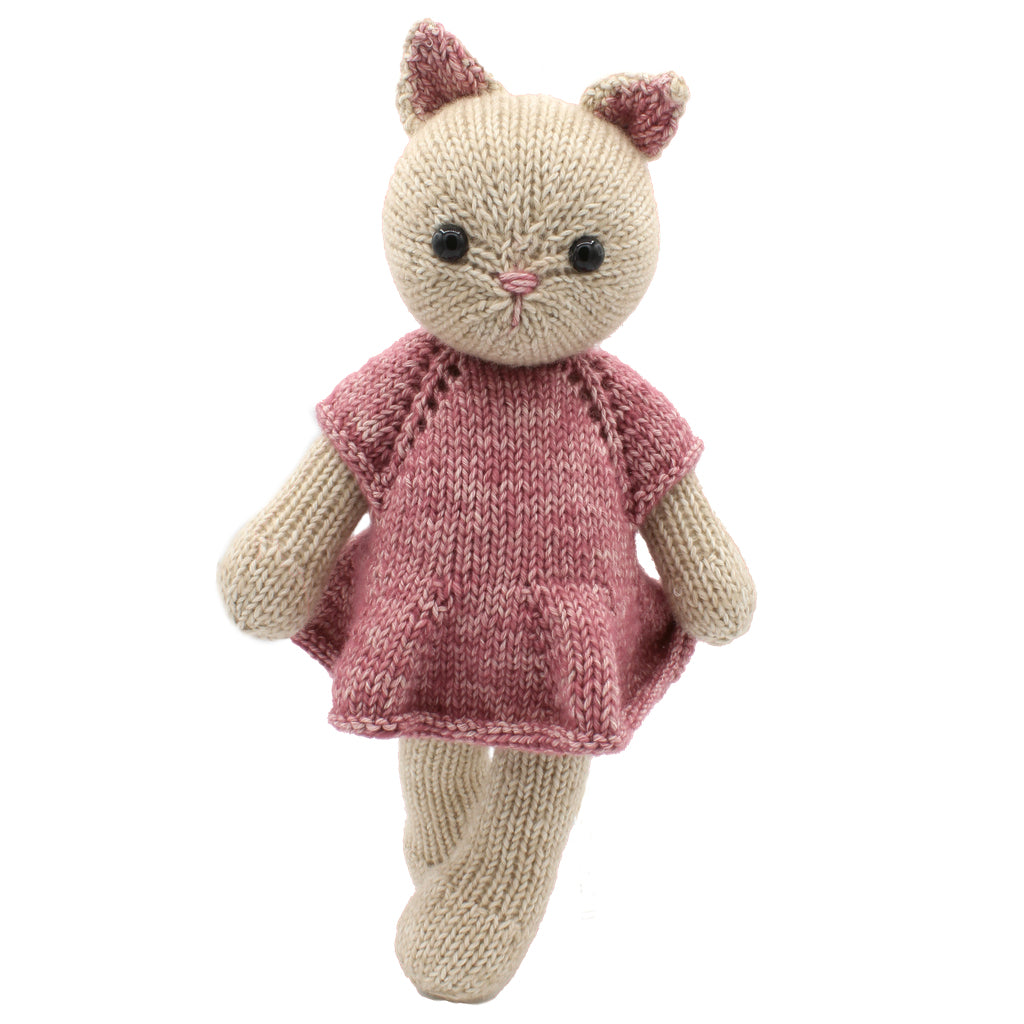Hardicraft Strickset Katze Emma – ca. 25 cm, Pink