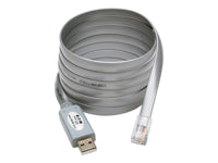 Tripp Lite U209-006-RJ45-X Serielles Konsolen-Kabel RJ-45 zu USB-A – Rollover, 250 kbit/s, 1,8 m – Silber