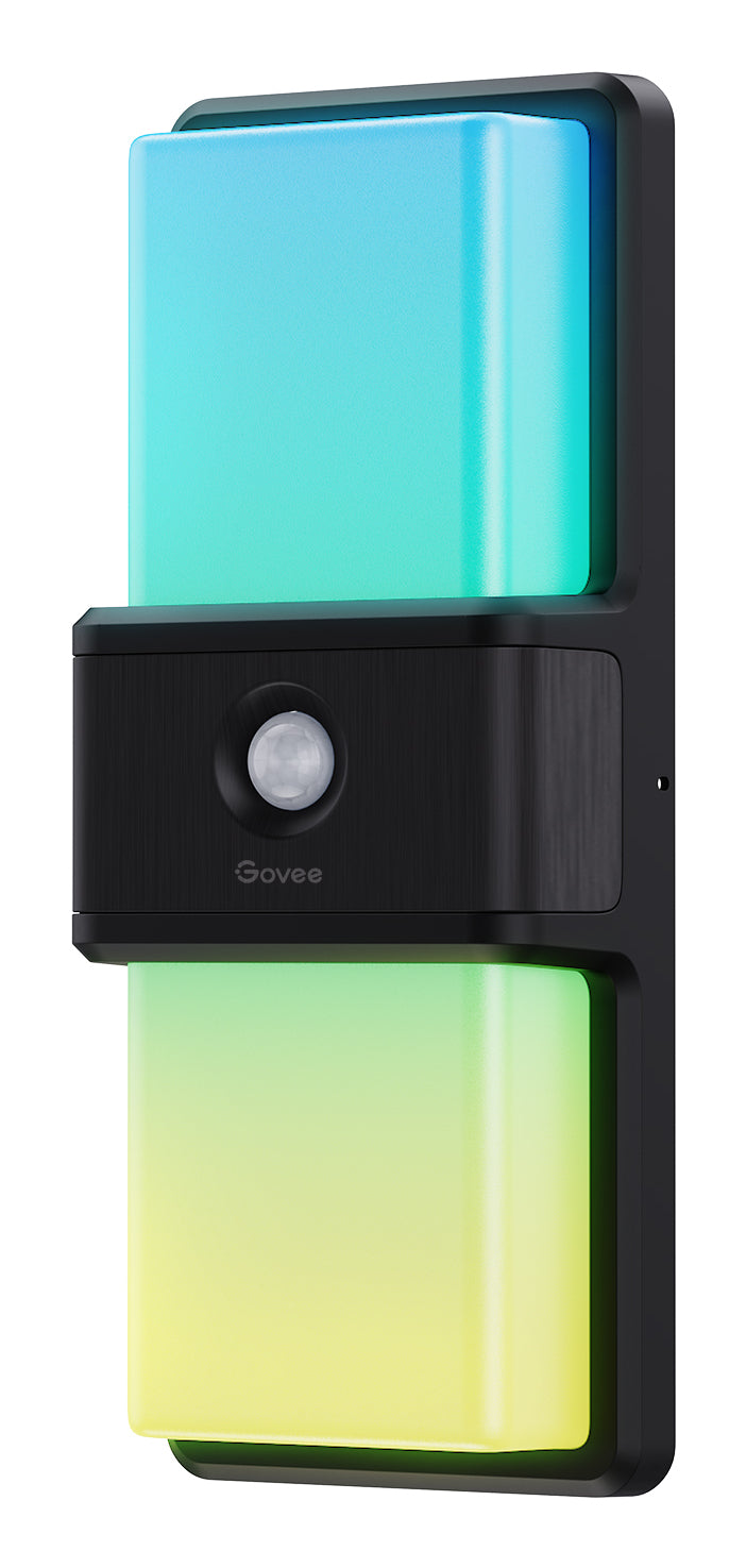 Govee Aussenwandleuchte – 1 500 lm, 24 W – Mehrfarbig, 2700–6500 K – IP65 – Netzbetrieb – für Alexa, Google