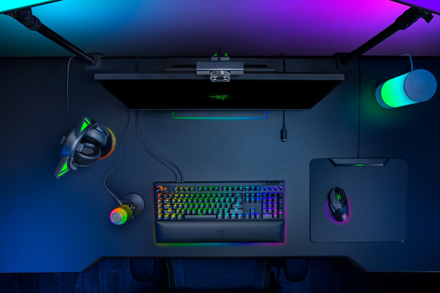 Razer Kiyo V2 X Webcam – 2K, 60 fps, Autofokus, USB-A, Sichtschutz – Schwarz