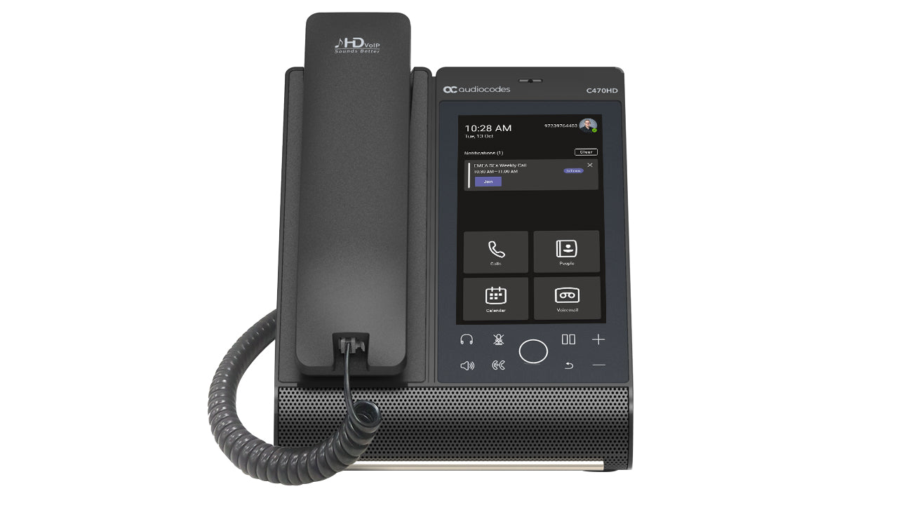 AudioCodes Total Touch – WLAN-Telefon (Handgerät), für Microsoft Teams