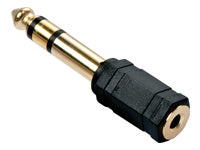 Lindy 3,5 mm (Buchse) auf 6,3 mm (Stecker) Adapter, Stereo, vergoldet