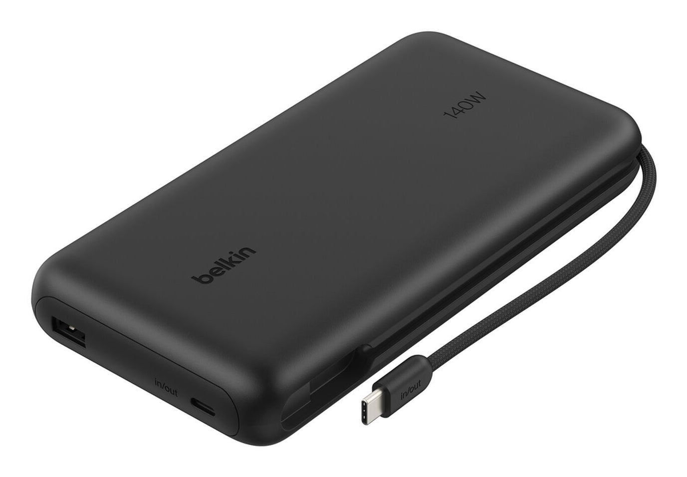 Belkin BOOSTCHARGE Powerbank 25'000 mAh – 158 W PD, 2× USB-C, 1× USB-A, schwarz