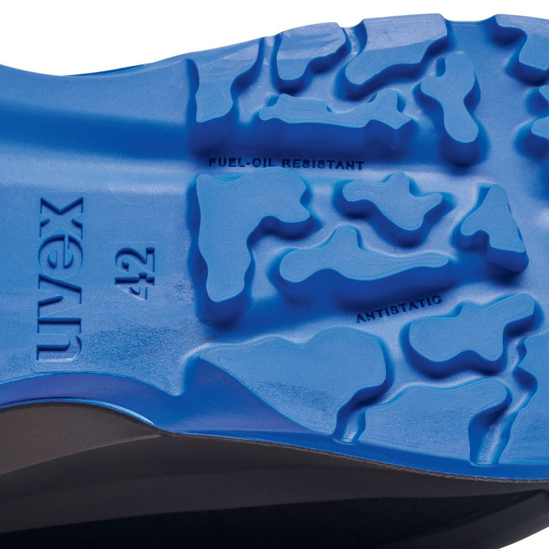 Uvex 1 x-craft Sicherheits-Halbschuh S2 – Schwarz/Blau – Grösse 49, Weite 11