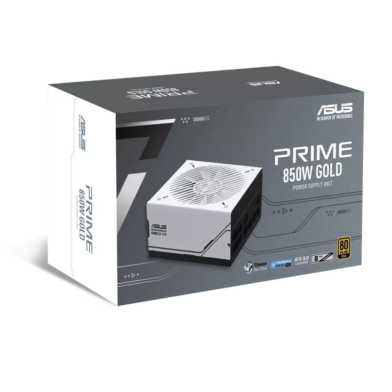 ASUS Prime AP-850G ATX Netzteil 850 W 80 PLUS Gold – vollmodular, ATX 3.0, PCIe 6+2-pin×3, 12VHPWR