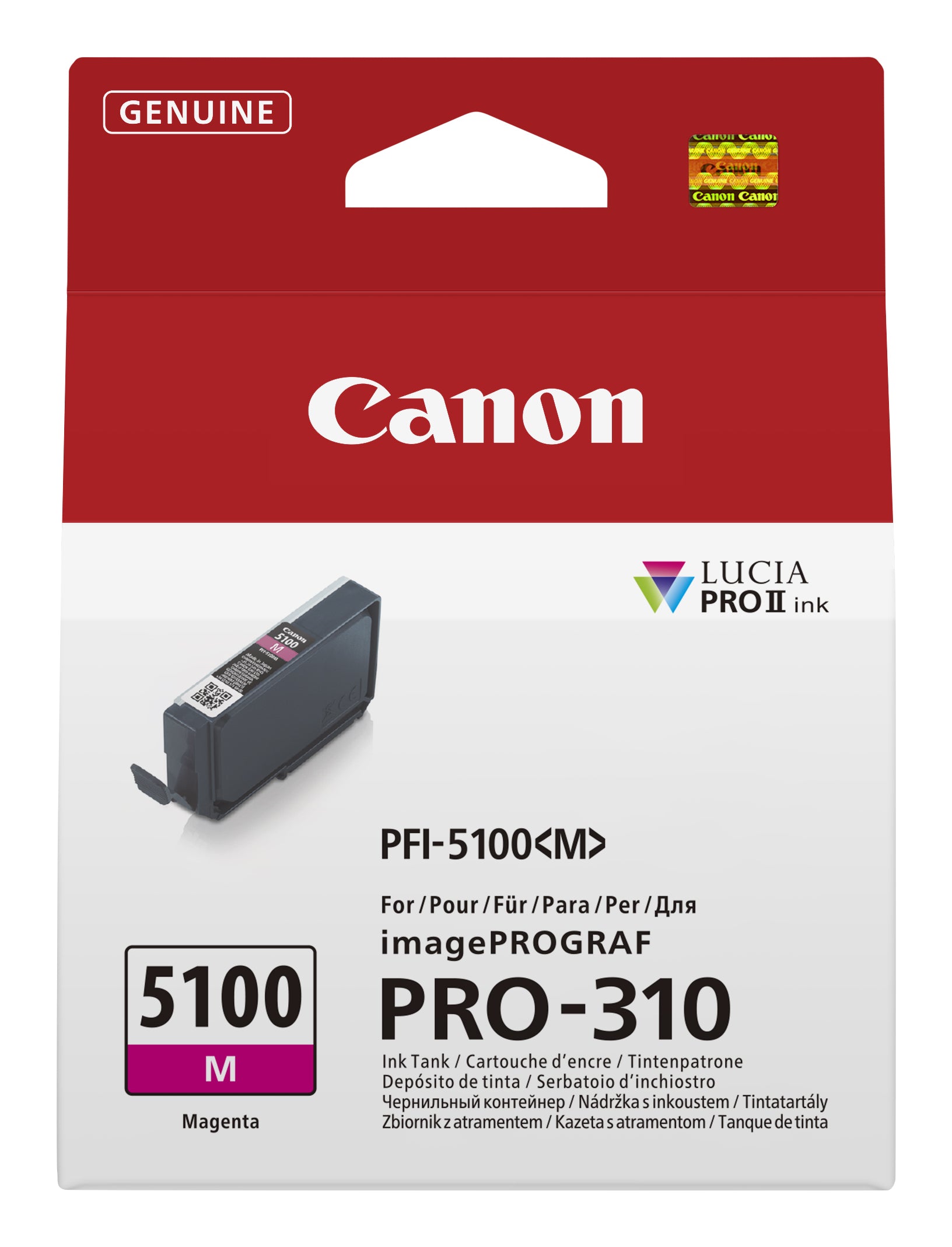 Canon Tintenpatrone PFI-5100 M, Magenta, Original